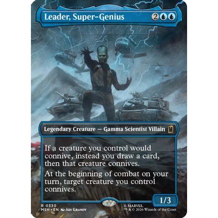 Leader, Super-Genius (Borderless) (MSH-330) - Marvel Super Heroes Foil