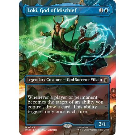 Loki, God of Mischief (Borderless) (MSH-343) - Marvel Super Heroes