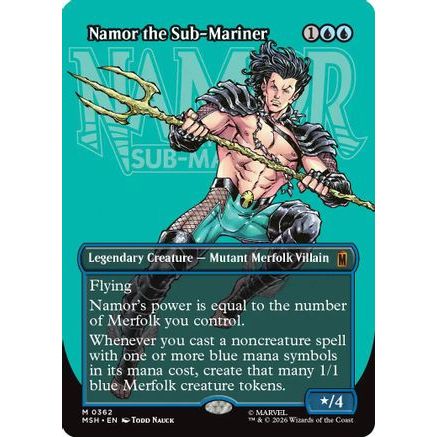 Namor the Sub-Mariner (Borderless) (MSH-362) - Marvel Super Heroes