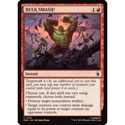 HULK SMASH! (MSH-135) - Marvel Super Heroes