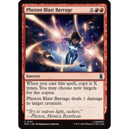 Photon Blast Barrage (MSH-147) - Marvel Super Heroes Foil