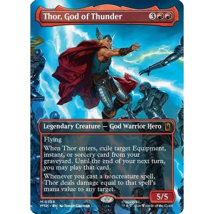 Thor, God of Thunder (Borderless) (0338) (MSH-338) - Marvel Super Heroes