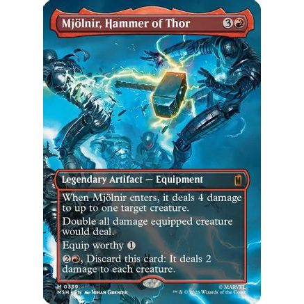Mjolnir, Hammer of Thor (Borderless) (0339) (MSH-339) - Marvel Super Heroes
