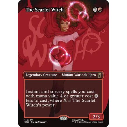 The Scarlet Witch (Borderless) (MSH-368) - Marvel Super Heroes