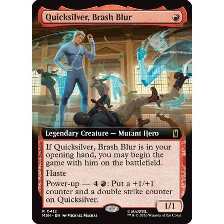 Quicksilver, Brash Blur (Extended Art) (MSH-412) - Marvel Super Heroes