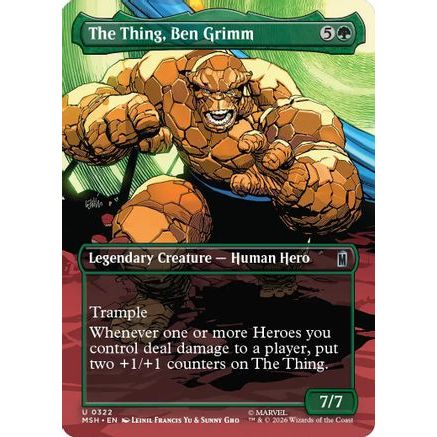 The Thing, Ben Grimm (Borderless) (MSH-322) - Marvel Super Heroes