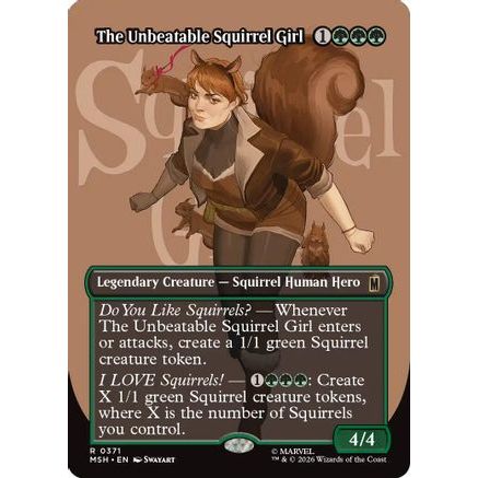 The Unbeatable Squirrel Girl (Borderless) (MSH-371) - Marvel Super Heroes