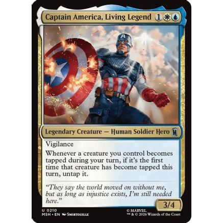 Captain America, Living Legend (MSH-210) - Marvel Super Heroes