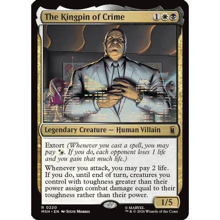 The Kingpin of Crime (MSH-220) - Marvel Super Heroes Foil