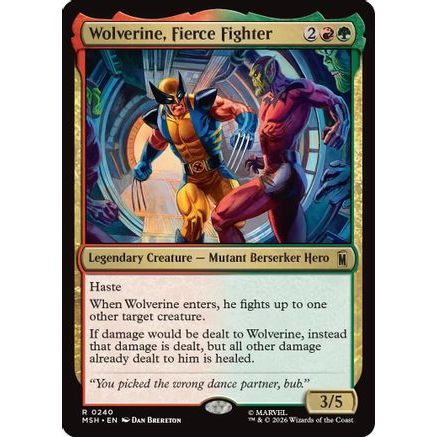 Wolverine, Fierce Fighter (MSH-240) - Marvel Super Heroes