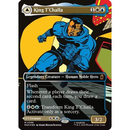 King T'Challa (Borderless) (0399) (MSH-399) - Marvel Super Heroes Foil