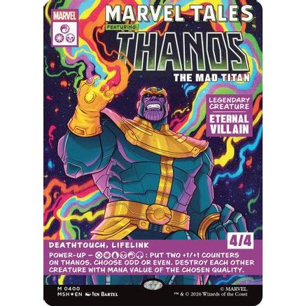Thanos, The Mad Titan (Borderless) (0400) (MSH-400) - Marvel Super Heroes Foil