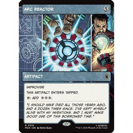 Arc Reactor (Borderless) (MSH-310) - Marvel Super Heroes Foil