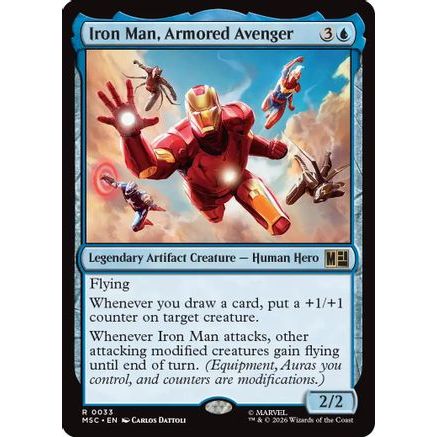 Iron Man, Armored Avenger (MSC-033) - Commander: Marvel Super Heroes