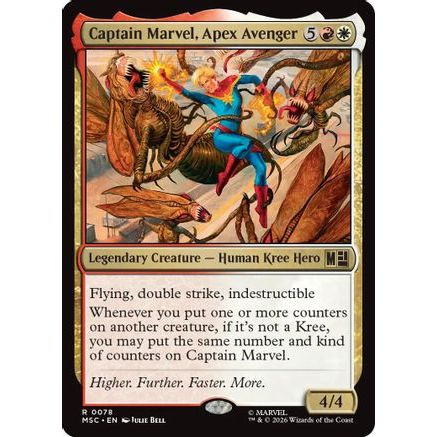 Captain Marvel, Apex Avenger (MSC-078) - Commander: Marvel Super Heroes