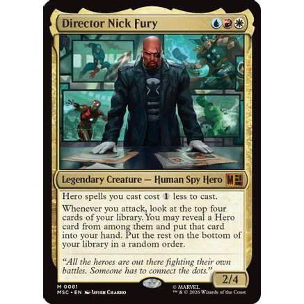 Director Nick Fury (MSC-081) - Commander: Marvel Super Heroes