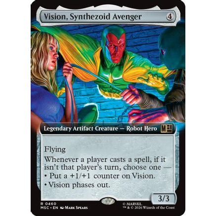Vision, Synthezoid Avenger (Extended Art) (MSC-460) - Commander: Marvel Super Heroes Foil
