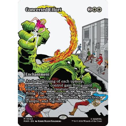 Concerted Effort (Borderless) (MAR-042) - Marvel Universe Eternal-Legal Foil