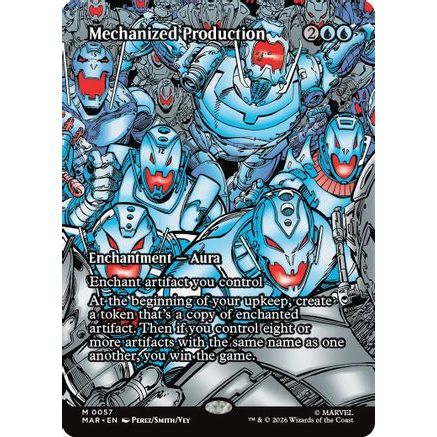 Mechanized Production (Borderless) (MAR-057) - Marvel Universe Eternal-Legal Foil