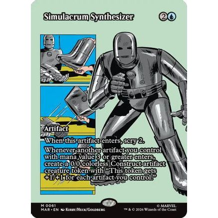 Simulacrum Synthesizer (Borderless) (MAR-061) - Marvel Universe Eternal-Legal