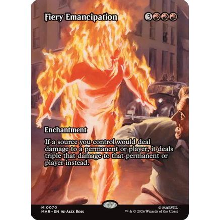 Fiery Emancipation (Borderless) (MAR-070) - Marvel Universe Eternal-Legal