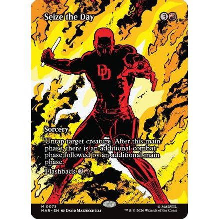 Seize the Day (Borderless) (MAR-073) - Marvel Universe Eternal-Legal Foil