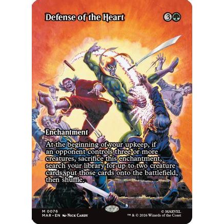 Defense of the Heart (Borderless) (MAR-076) - Marvel Universe Eternal-Legal
