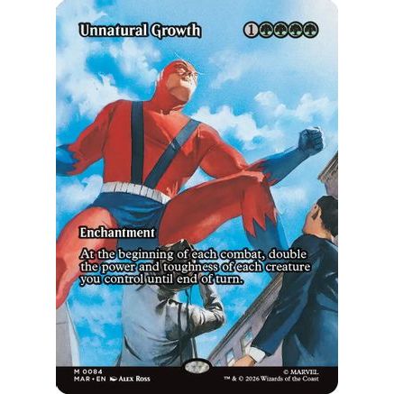Unnatural Growth (Borderless) (MAR-084) - Marvel Universe Eternal-Legal Foil