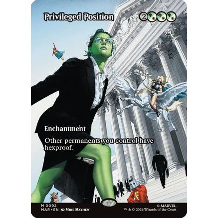 Privileged Position (Borderless) (MAR-092) - Marvel Universe Eternal-Legal Foil