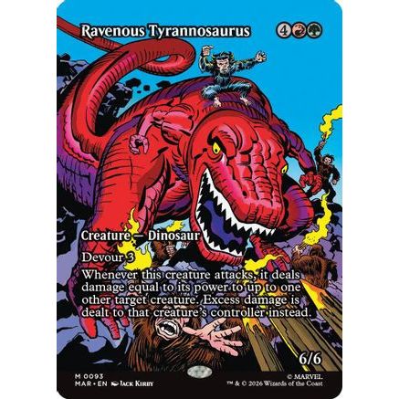 Ravenous Tyrannosaurus (Borderless) (MAR-093) - Marvel Universe Eternal-Legal