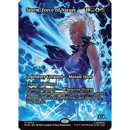 Storm, Force of Nature (Borderless) (MAR-094) - Marvel Universe Eternal-Legal