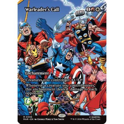 Warleader's Call (Borderless) (MAR-096) - Marvel Universe Eternal-Legal