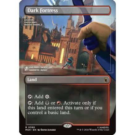 Dark Fortress (Borderless) (MSH-380) - Marvel Super Heroes