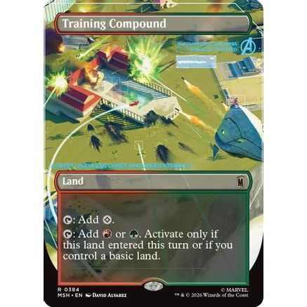 Training Compound (Borderless) (MSH-384) - Marvel Super Heroes Foil