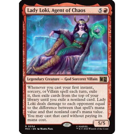 Lady Loki, Agent of Chaos (Surge Foil) (MSC-054) - Commander: Marvel Super Heroes Foil