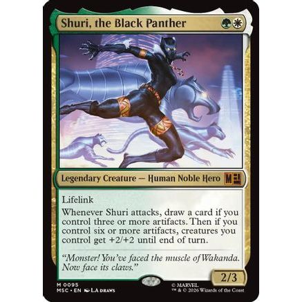 Shuri, the Black Panther (Surge Foil) (MSC-095) - Commander: Marvel Super Heroes Foil