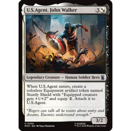U.S.Agent, John Walker (MSH-236) - Marvel Super Heroes Foil