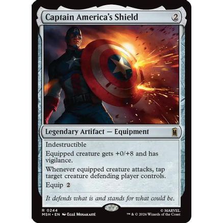 Captain America's Shield (MSH-244) - Marvel Super Heroes Foil