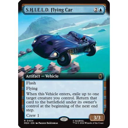 S.H.I.E.L.D. Flying Car (Extended Art) (MSH-404) - Marvel Super Heroes Foil