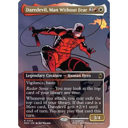 Daredevil, Man Without Fear (Borderless) (0324) (MSH-324) - Marvel Super Heroes