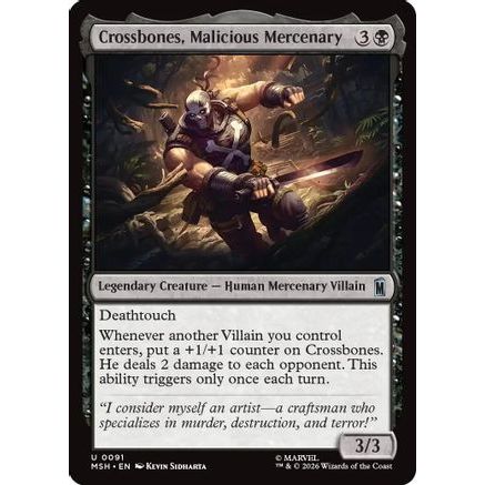 Crossbones, Malicious Mercenary (MSH-091) - Marvel Super Heroes
