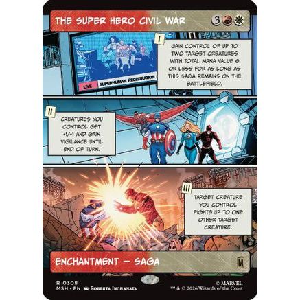 The Super Hero Civil War (Borderless) (MSH-308) - Marvel Super Heroes