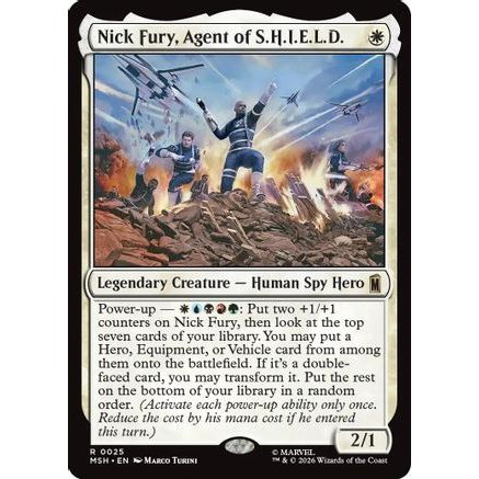 Nick Fury, Agent of S.H.I.E.L.D. (MSH-025) - Marvel Super Heroes Foil