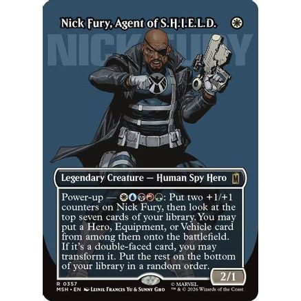 Nick Fury, Agent of S.H.I.E.L.D. (Borderless) (0357) (MSH-357) - Marvel Super Heroes