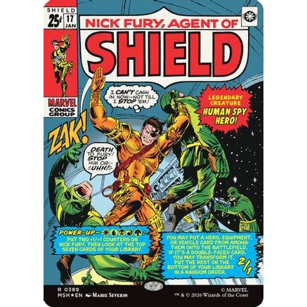 Nick Fury, Agent of SHIELD (Borderless) (0389) (MSH-389) - Marvel Super Heroes Foil