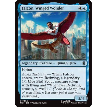 Falcon, Winged Wonder (MSH-052) - Marvel Super Heroes