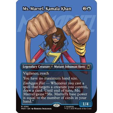 Ms. Marvel, Kamala Khan (Borderless) (MSH-361) - Marvel Super Heroes
