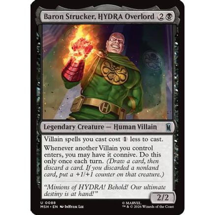 Baron Strucker, HYDRA Overlord (MSH-088) - Marvel Super Heroes Foil