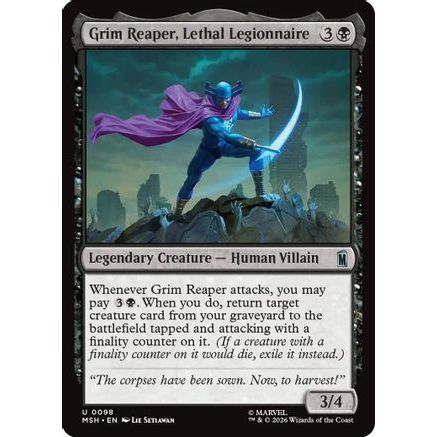 Grim Reaper, Lethal Legionnaire (MSH-098) - Marvel Super Heroes Foil