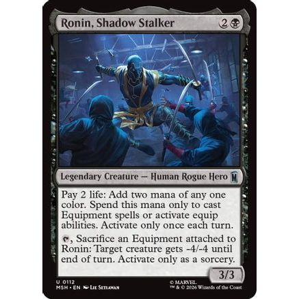 Ronin, Shadow Stalker (MSH-112) - Marvel Super Heroes